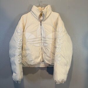 Adidas Women's Off-White Puffer Jacket